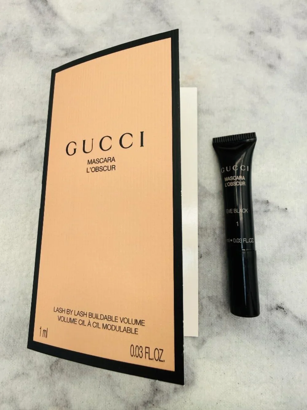 Gucci Beauty Gift Set-5 x Mascara L’Obscur Lash by Lash Buildable Volume-5pc-NEW